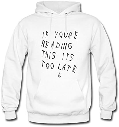 LJYZ DIY 6 god pray ovo if youre re ading Long Sweatshirt Hoody for Mens L White