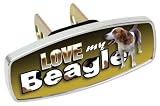 Heininger Automotive 4234 HitchMate Premier Series Hitch Cap Love My Beagle