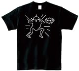 ジュウシマツ住職 バーカ! 半袖Tシャツ ブラックXL
