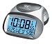 Seiko QHR008SLH Silver R-WAVE Radio Controlled Get Up N Glow Bedside Alarm Clock