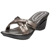 Athena Alexander Women's Atara Sandal,Pewter Leather/ Pewter Nappa,8 M US
