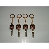 Vintage Phillips 66 Advertising Key & Keychain (Set Of 4 Different Keys)