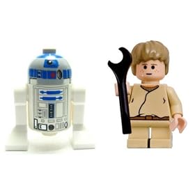 LEGO R2-D2 and Anakin Skywalker (Child) Loose Star Wars Figures