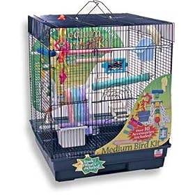 Blue Ribbon Complete Bird Cage Kit for Medium Birds