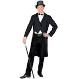 Frack Gehrock M 48 50 unisex schwarz Cabaret 20er Gangster Casino Vegas Hochzeit