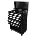 Excel TB2201X-Black 22-Inch Steel Chest Roller Cabinet Combination, Black
