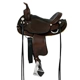 15 16 Crates Mahogany Lightweight Trail Saddle 2175