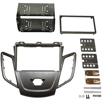 Doppel DIN Radioeinbaukit FORD Fiesta (2009>) silbermatt