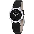 Rado Womens R30928715 Centrix Black Leather Strap Watch by Rado