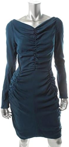 Zac Posen Womens Lined Crepe Cocktail Dress Blue 2