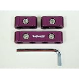3 PC SPARK PLUG WIRE BILLET SEPARATOR HOT ROD PURPLE 