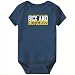 Baby Bodysuit Navy Blue " I ONLY CARE ABOUT 2 THINGS : SEX AND Motocross " Sports 6 - 9 Months