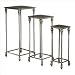 Luis Nesting Tables in Antique Silver