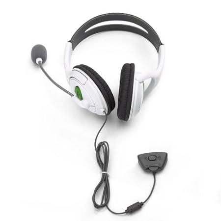 Lujex Cuffia con microfono e controllo del volume per Xbox 360 colore: bianco