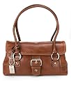 Giani Bernini Handbag, Glazed Leather Flap Satchel