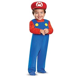 Disguise Baby Boys' Mario Infant Costume, Red, 12-18 Months