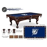 8' Licensed Logo Pool Table Leg Style: Fairfax, Finish: Cinnamon, Team: Tampa Bay Lightning