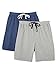 Noble Mount Mens 2-Pack Premium Knit Sleep/Lounge Shorts
