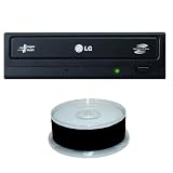 LG GH24NS50 24X SATA DVD+/-RW Internal Burner Drive with DVD-R 25 Disc Spindle