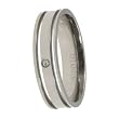 Titanium Ring w/ Cubic Zirzonia, Sizes:12-14
