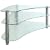 Centurion GT7 Clear Corner Contemporary Design Flat Screen 26"-43" Glass Stand