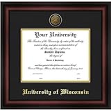IMAGE OF University of Wisconsin Milwaukee Gold Embossed Medallion 18x14 Diploma Frame