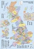 Great Britain & Ireland Political Map Poster