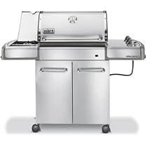 Weber 3880001 Genesis S-320 Natural Gas Grill, Stainless Steel