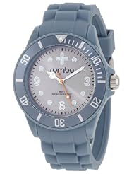RumbaTime Unisex 12528 Perry Silicone 42MM Steel Modern Stylish Analog Watch