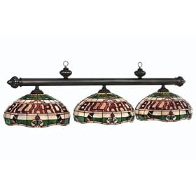 RAM 56 ft Seville Stained Glass Billiards Pool Table Light by RAM