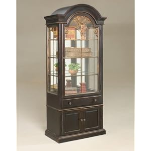 Connoisseur's Curio Cabinet in Country Black