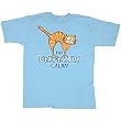 I'm Perfectly Calm: Kitty on Edge Hilariously Funny Cotton Blue