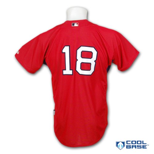 Boston Red Sox Daisuke Matsuzaka Home Authentic COOL BASE Batting Practice MLB Baseball Jersey Size Medium