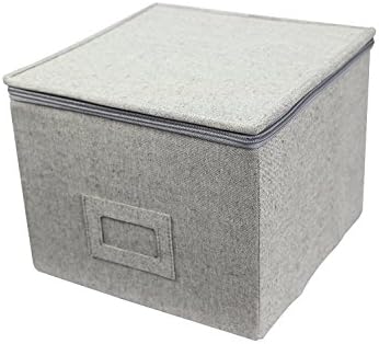 InThiSPACE Twill China, Saucer, Dessert Plates Chest (Foldable, Store up-to 12 plates; 8.6" wide)