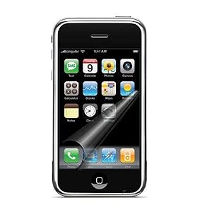 Apple Iphone PDA Premium Reusable LCD Screen Protector with Lint Cleaning Cloth