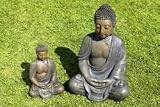 BUDDHA SKULPTUR BUDDHAFIGUR 70 CM FENG SHUI GARTENDEKO