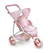 Badger Basket Three Wheel Doll Jogging Stroller - Pink/White Badger Basket Three Wheel Doll Jogging Stroller - Pink/White