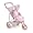 Badger Basket Three Wheel Doll Jogging Stroller - Pink/White
