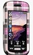 NEW Burbbery Style Checkbox Checkered Pink Brown Snap-On Cover Case Cell Phone Protector for Samsung A887 Solstice