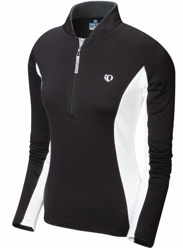 Pearl iZUMi Womens Aurora Thermal Top,Black/ White,X-Small