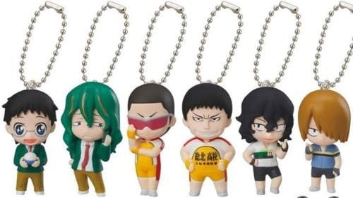 RARE! Yowamushi Pedal Swing Figure Strap 3 6P Complete Set!! JAPAN