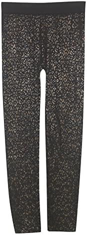 Plus Size Sparkling Print Leggings --Size: 1x/2X Color: Black