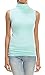 URBAN K Womens Classic Sleeveless Turtle Neck Knit Top