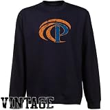 NCAA Pepperdine Waves Navy Blue Distressed Logo Vintage Premium Crew Neck Fleece Sweatshirt