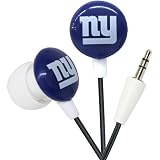 Zeikos New York Giants Ear Bud Headphones