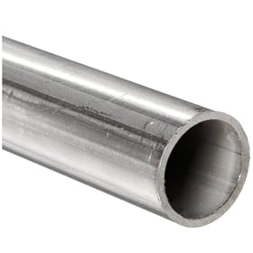 Stainless Steel 304L Welded Round Tubing, 3/16" OD, 0.148" ID, 0.020" Wall, 36" Length