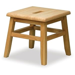 Conductors Stool Natural Beechwood Finish by Modern Lines