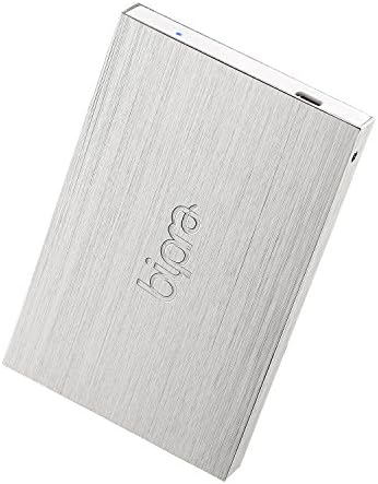 Bipra 40Gb 40 Gb 2.5 Inch External Hard Drive Portable Usb 2.0 Pocket Size Slim Ntfs - Silver