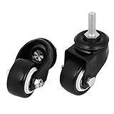 uxcell　キャスター ステムキャスターホイール　 　ホーム家具用　40mm径　 二個入り