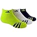 adidas Boys Cushion Low Cut Socks (Pack of 3), Semi Solar Yellow/Black - White/Black - Black/Semi Solar Yellow, Large